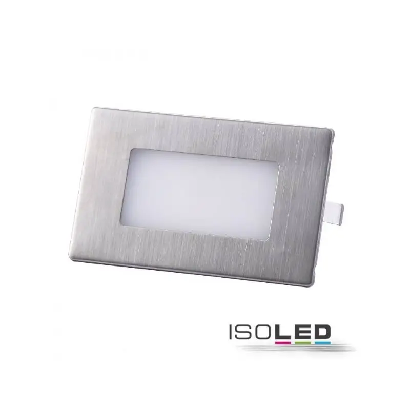 Schnäppchen LED Wandeinbauleuchte eckig 2,5W ColorSwitch 3000K 4000K 6000K IP65 EEK G [A-G]