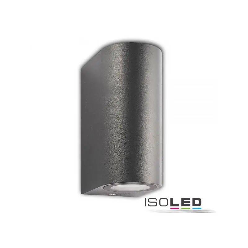 Echt Wandleuchte Siara Up&Down 2xGU10 anthrazit IP54 exkl. Leuchtmittel