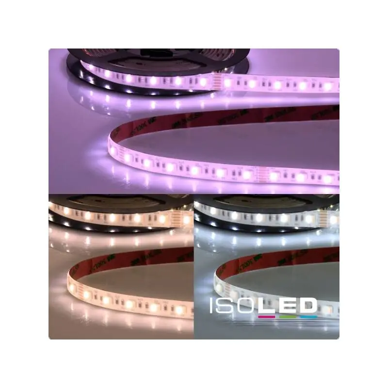 LED AQUA RGB+W+WW 5in1 Chip Flexband 24V DC 19W/m 1400lm/m 2500K-6500K IP68 5m EEK G [A-G] Rabatt