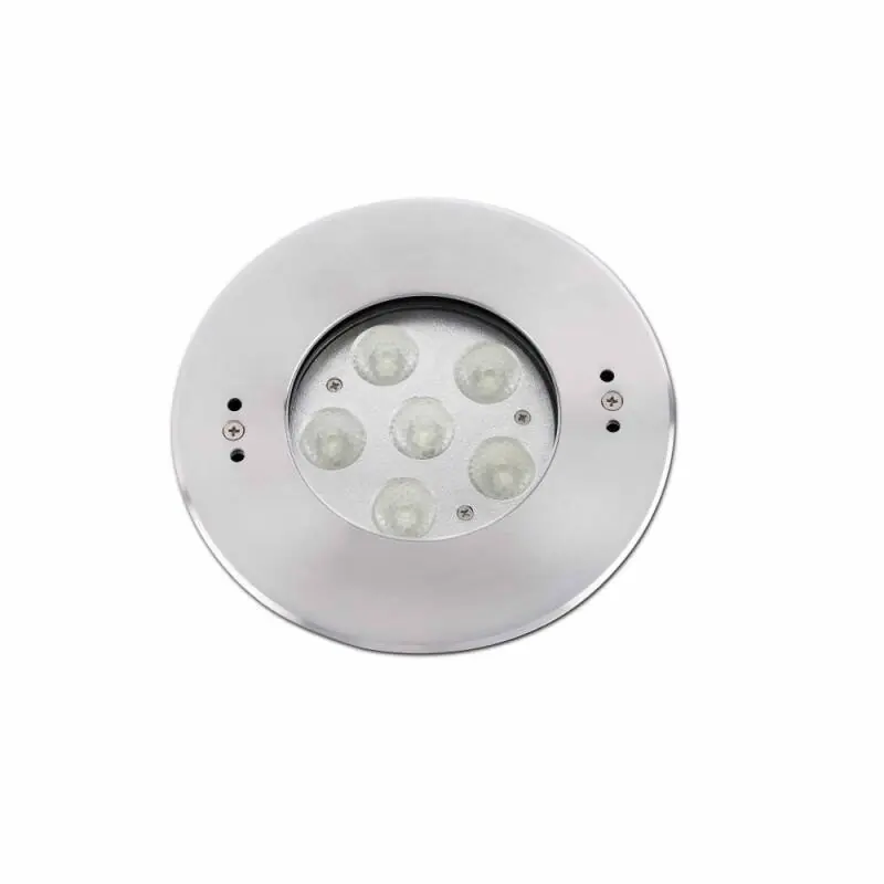 Echt LED Bodeneinbaustrahler Ø18cm EDEL 18W 900lm neutralweiß 24V DC IP68