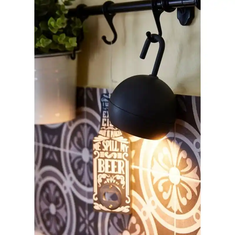 Heitronic LED Akku Hängeleuchte PHERA anthrazit warmweiß IP54 180lm inkl. USB-Typ C Aufladekabel (ohne Netzteil) Direkt Vom Hersteller