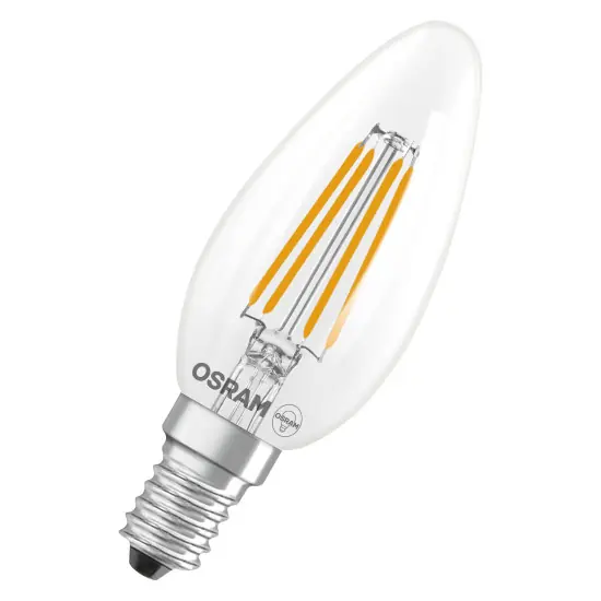 OSRAM LED Leuchtmittel LED Retrofit CLASSIC B 3.4W 827 Clear E14 Warm weiß 4099854467776 Expressversand