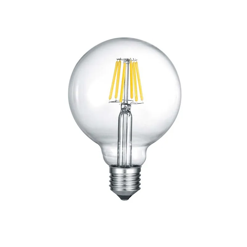 Highlight LED-Leuchtmittel, Glas, Filament, Fassung E27, Globe, 3er Set