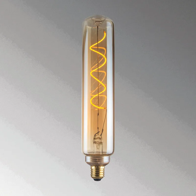 LED Filament Leuchtmittel, Vintage, Bernsteinfarbe, E27, 30 cm Höhe, 3er SET Versand Am Gleichen Tag