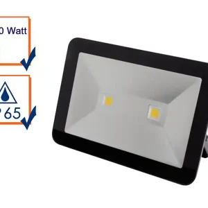 100 Watt LED Strahler, 4000 Kelvin, IP65, 25x36cm Finale Aktion