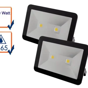 100 Watt LED Strahler, 4000 Kelvin, IP65, 25x36cm Angebot