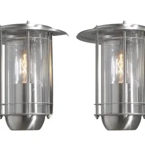 2er Set moderne Außenwandleuchten aus Edelstahl Meistverkauft