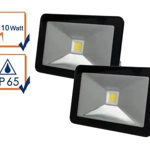 10 Watt LED Strahler 2er SET, 4000K Neutralweiß Billig