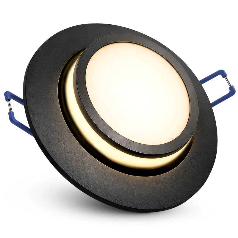 LAGO Einbaustrahler schwarz schwenkbar inkl. LED LumiFLEX 6W dimmbar Lichtfarben warm neutral kalt Nur Für Kurze Zeit