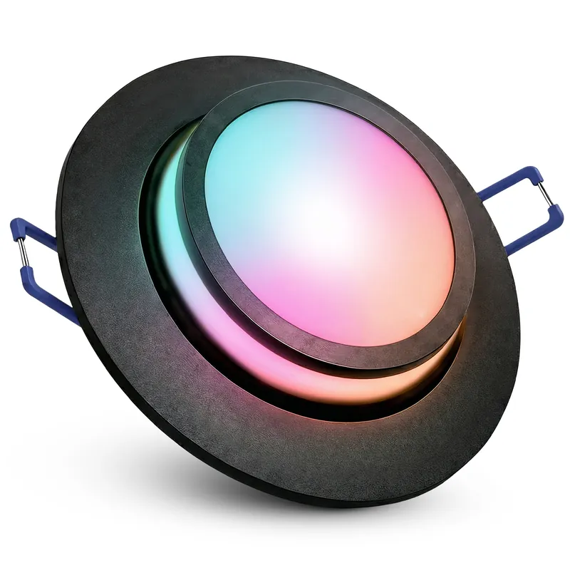 Billig LAGO Deckenstrahler schwarz schwenkbar inkl. Smart RGB WLAN LED Modul 4W dimmbar