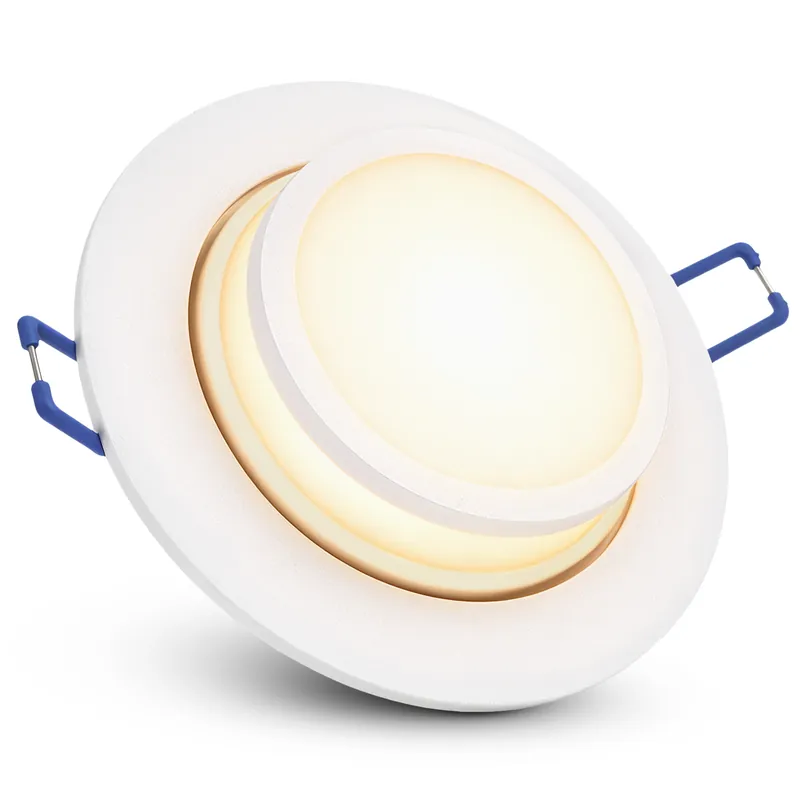 LAGO Einbaustrahler weiß schwenkbar inkl. LED 2W Lampe warmweiß Einbauspot Meistverkauft