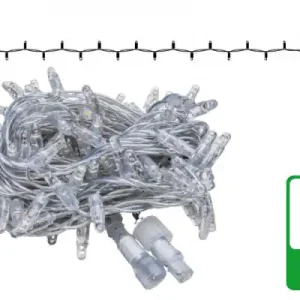 10m Lichterkette transparent mit 100 LEDs, 3000K warmweiß
         | Magic Leds Nur Heute