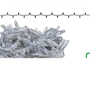 10m Lichterkette transparent mit 100 LEDs, 2400K warmweiß+
         | Magic Leds Neuheit