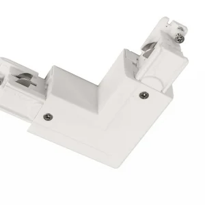 90°-Verbinder links-rechts mit Wechselmechanik Verkehrsweiß  230V AC - Schienensystem 3-Phasen 230V
         | Magic Leds Knallerangebot