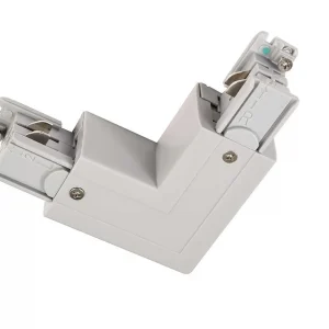 90°-Verbinder links-rechts mit Wechselmechanik Fenstergrau  230V AC - Schienensystem 3-Phasen 230V
         | Magic Leds Billig